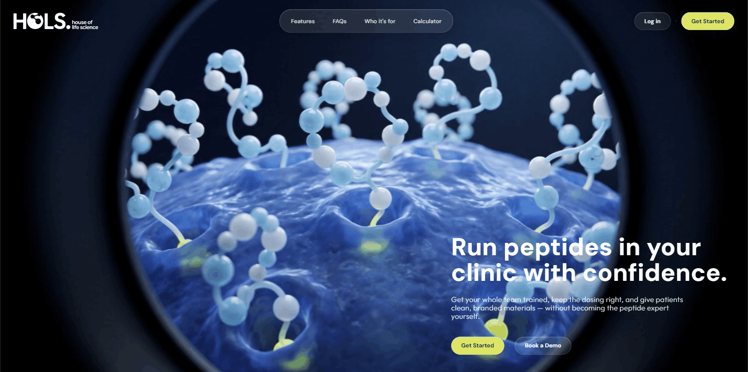 House of Life Sciences homepage